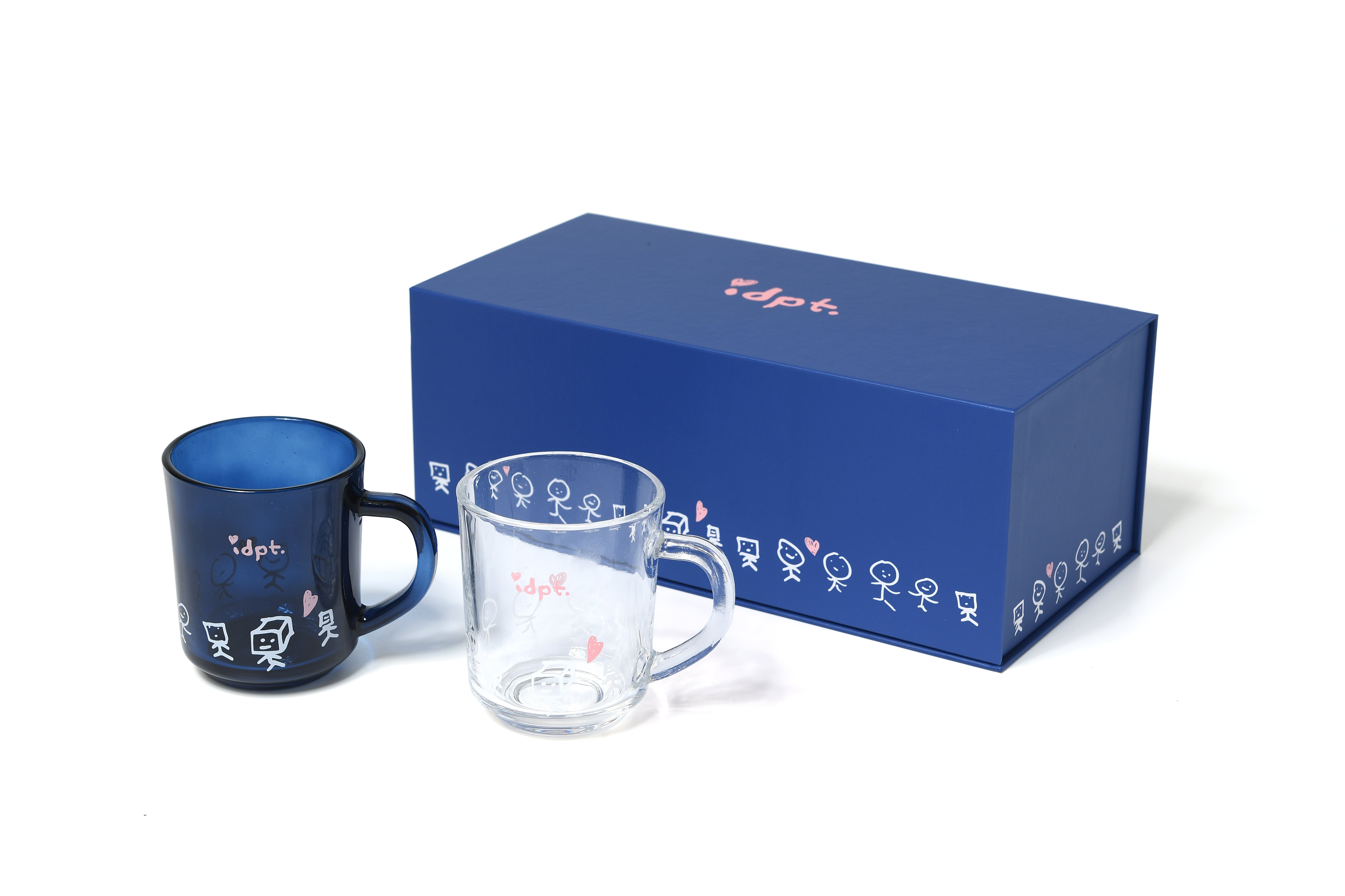 Logo Graphic Glass Mug Box Set