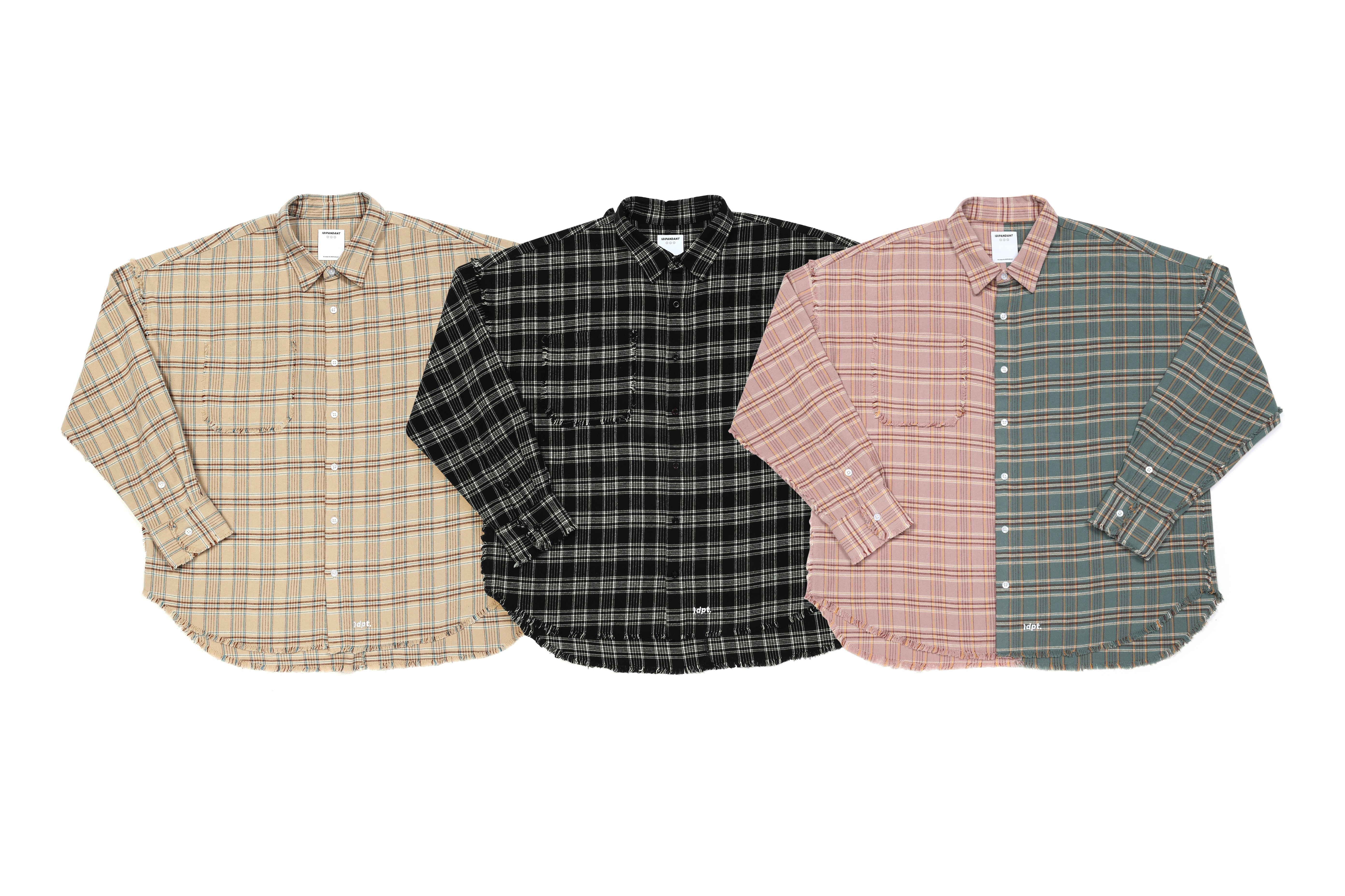 Shredded Seam Check Shirt