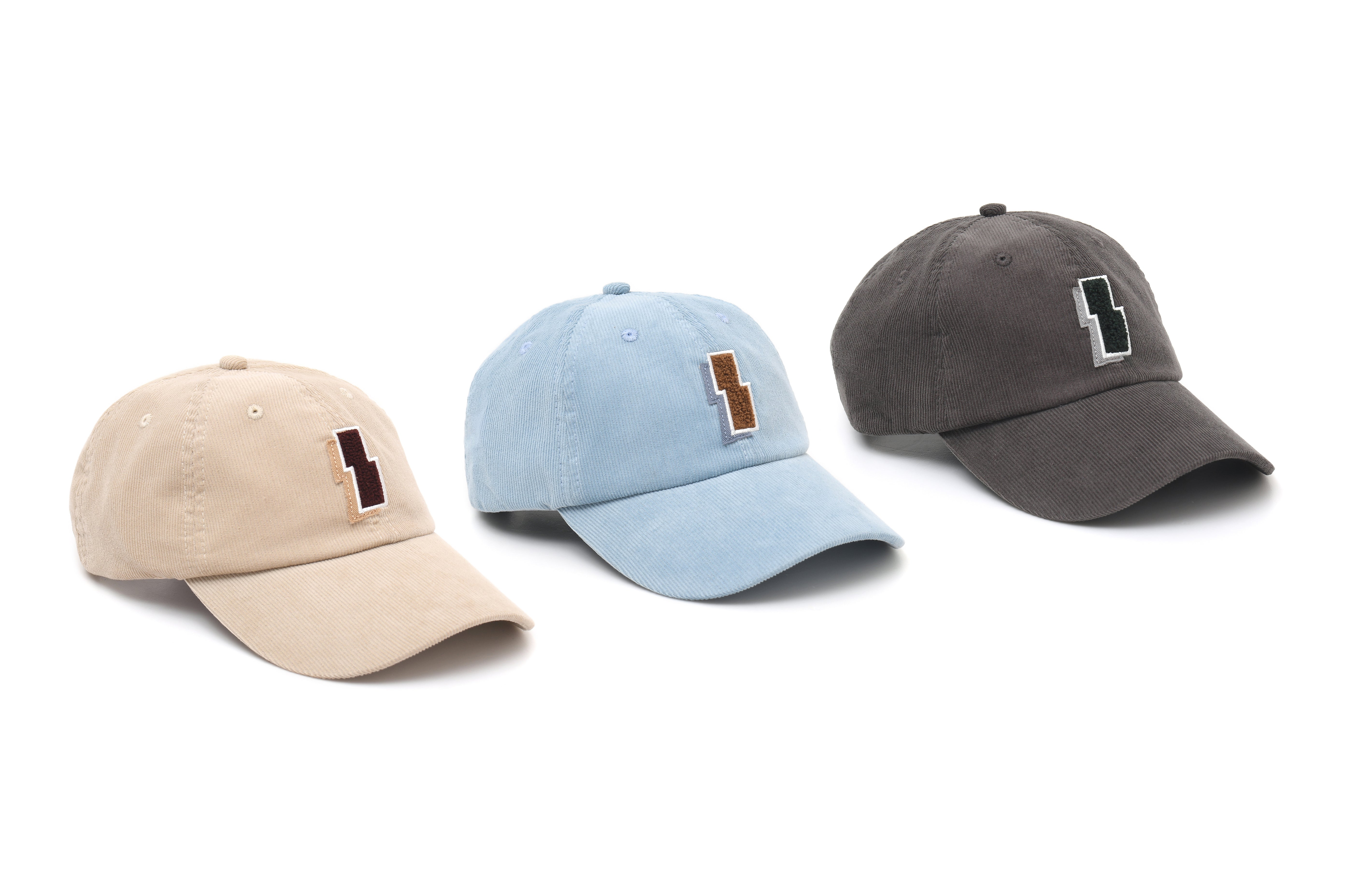 Logo Graphic Patched Corduroy Cap