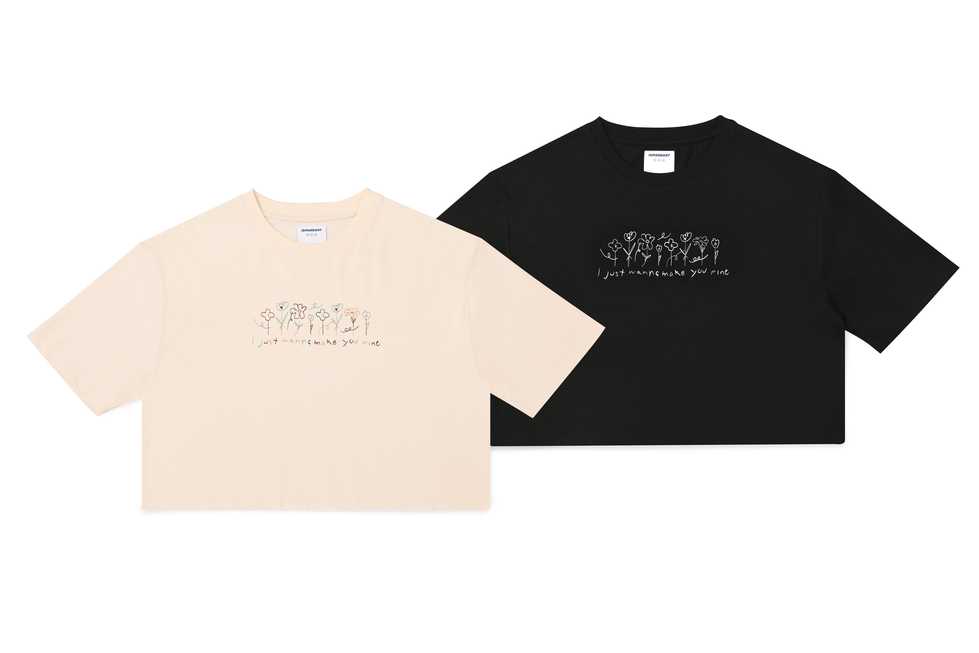 Logo Graphic Loose Fit Cropped T-Shirt