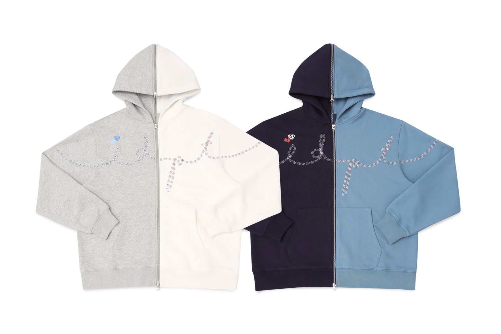 *Pre-order* Logo Graphic Split Zip-up Hoodie