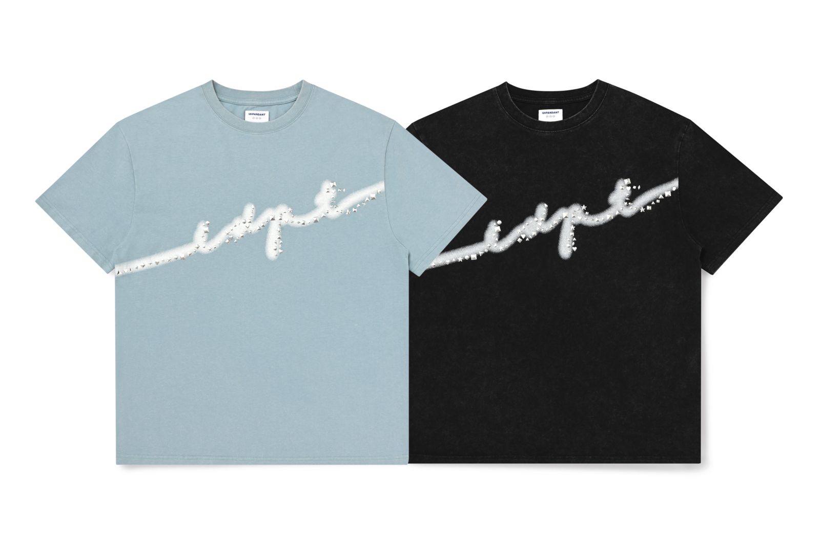 Washed Studded Logo Graphic T-shirt