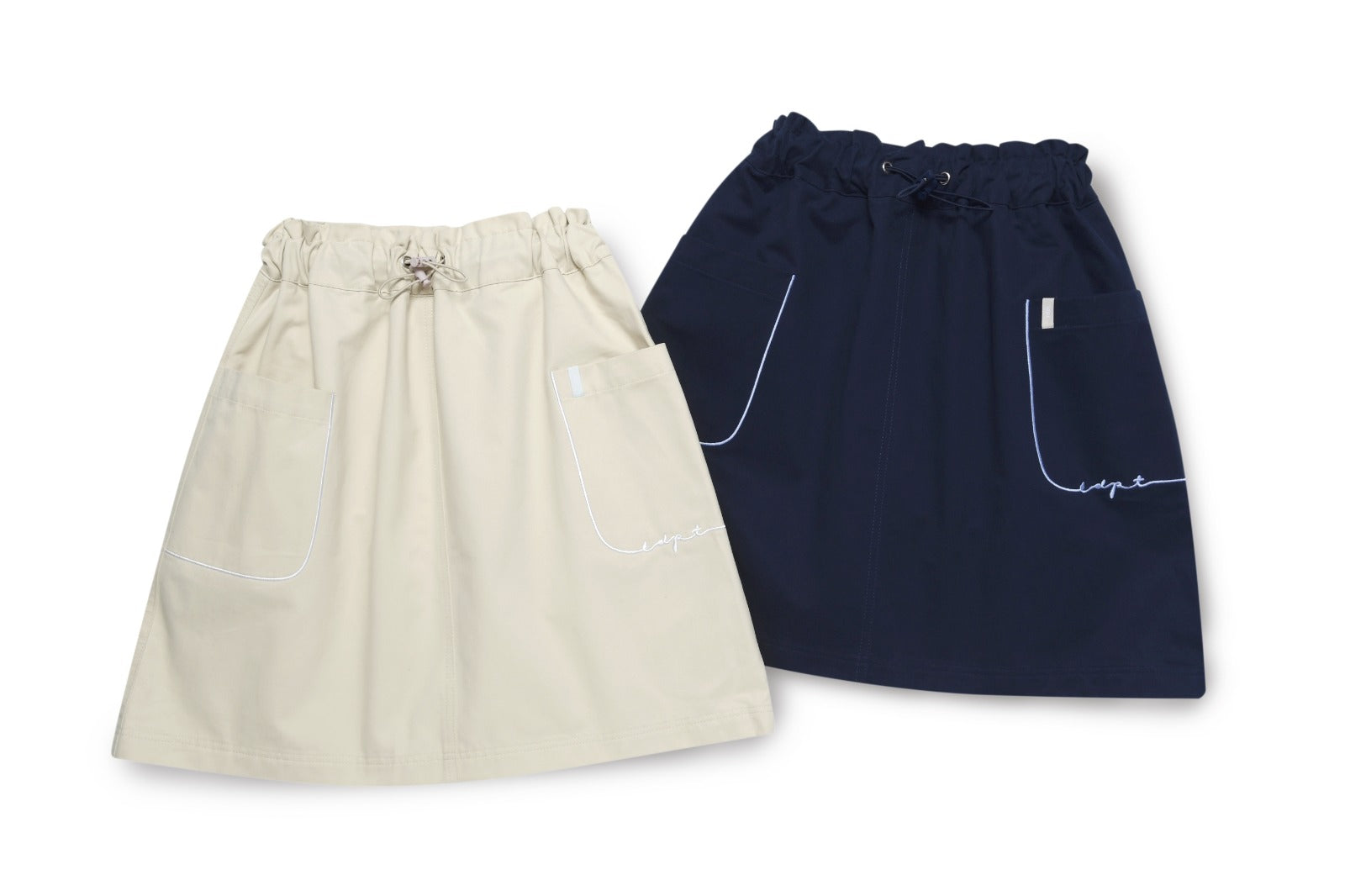 Logo Graphic Embroidered Cargo Skirt